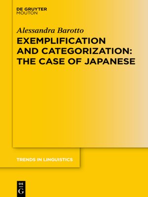 cover image of Exemplification and Categorization